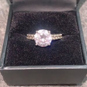 Simulate Diamond Sterling Silver Ring